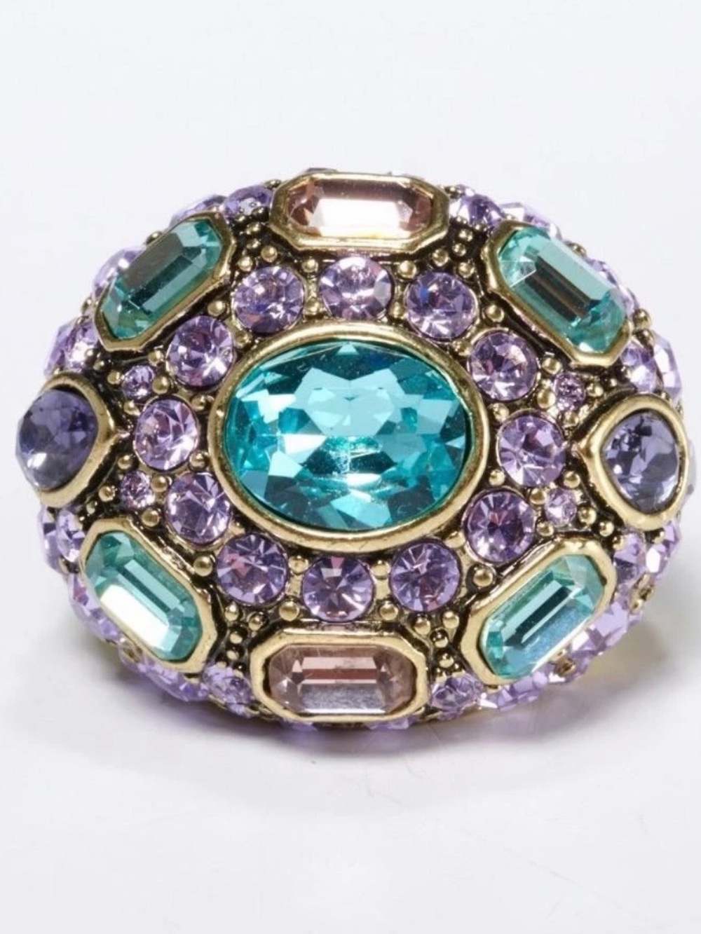 Heidi Daus “Say it with Style” Crystal Statement Ring *Size 6.5